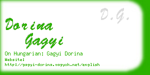 dorina gagyi business card